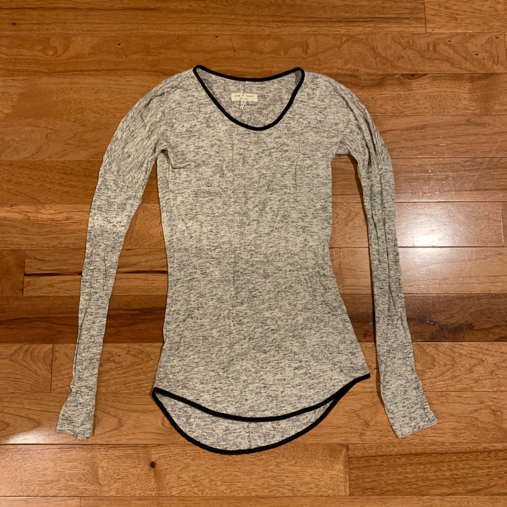 Rag & Bone grey long sleeve shirt